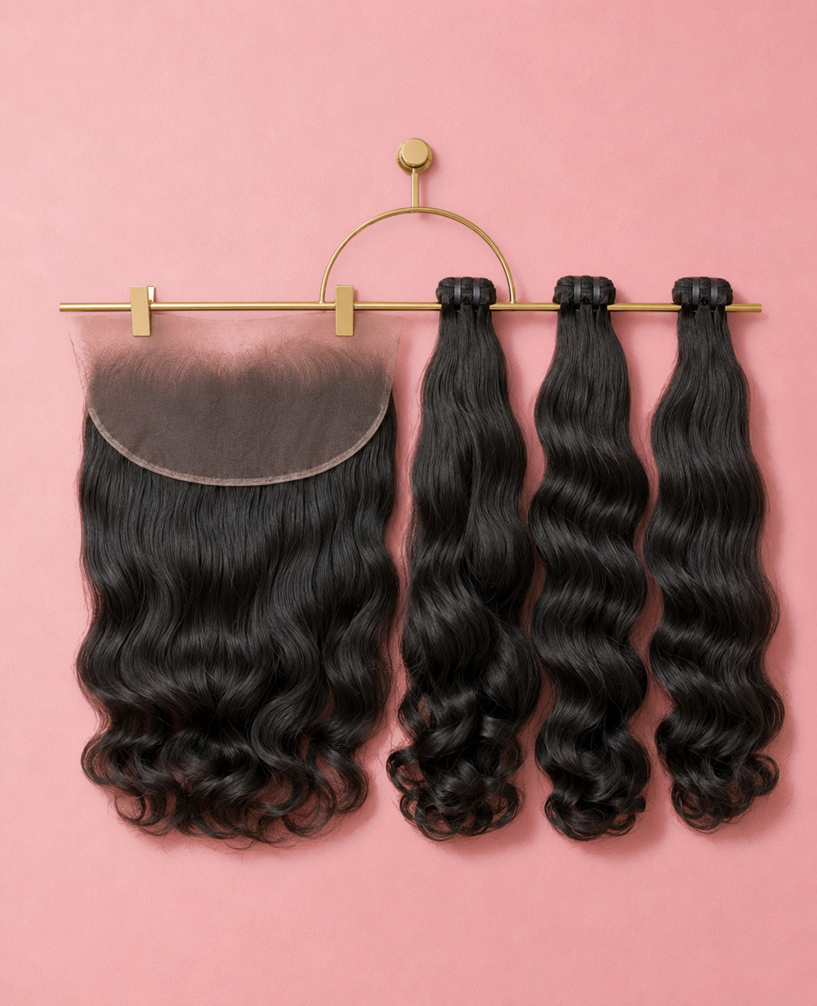 VIETNAMESE RAW HAIR SET – 3 BUNDLES + LACE